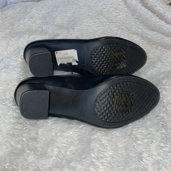 AEROSOLES NEW Pillow Soft Maged Black Gold Logo Comfort Pumps Women’s Size 10 - Picture 9 of 10